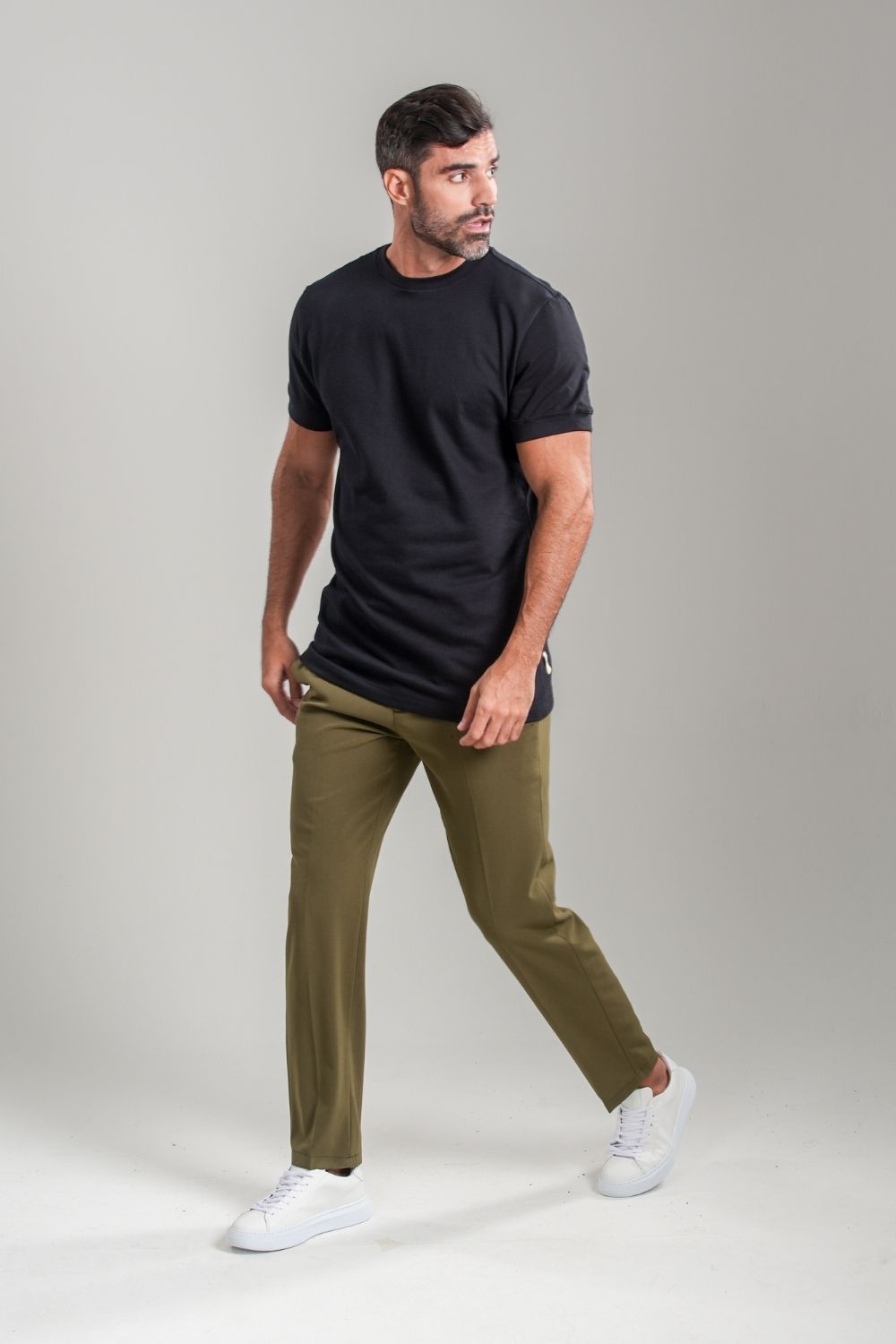 Calça Roman Confort Tec Verde Militar - Linha Rich