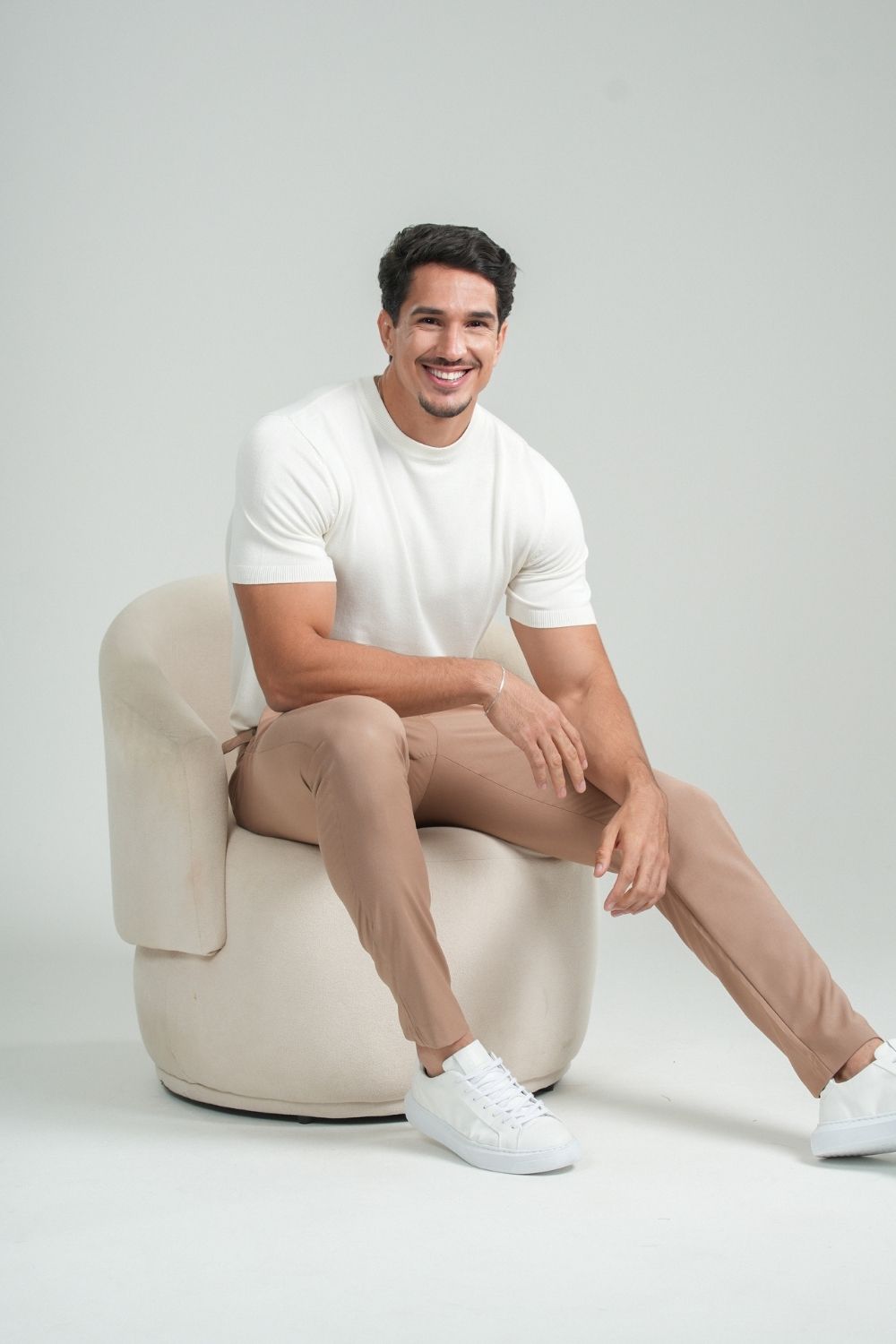 Calça Blaine Alfaiataria Com Ajuste Lateral Marrom - Linha Rich