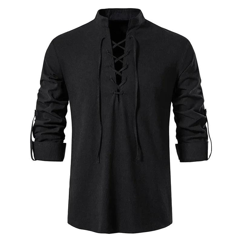 Camisa de Linho Masculina Marenzzo - Scottish Vintage