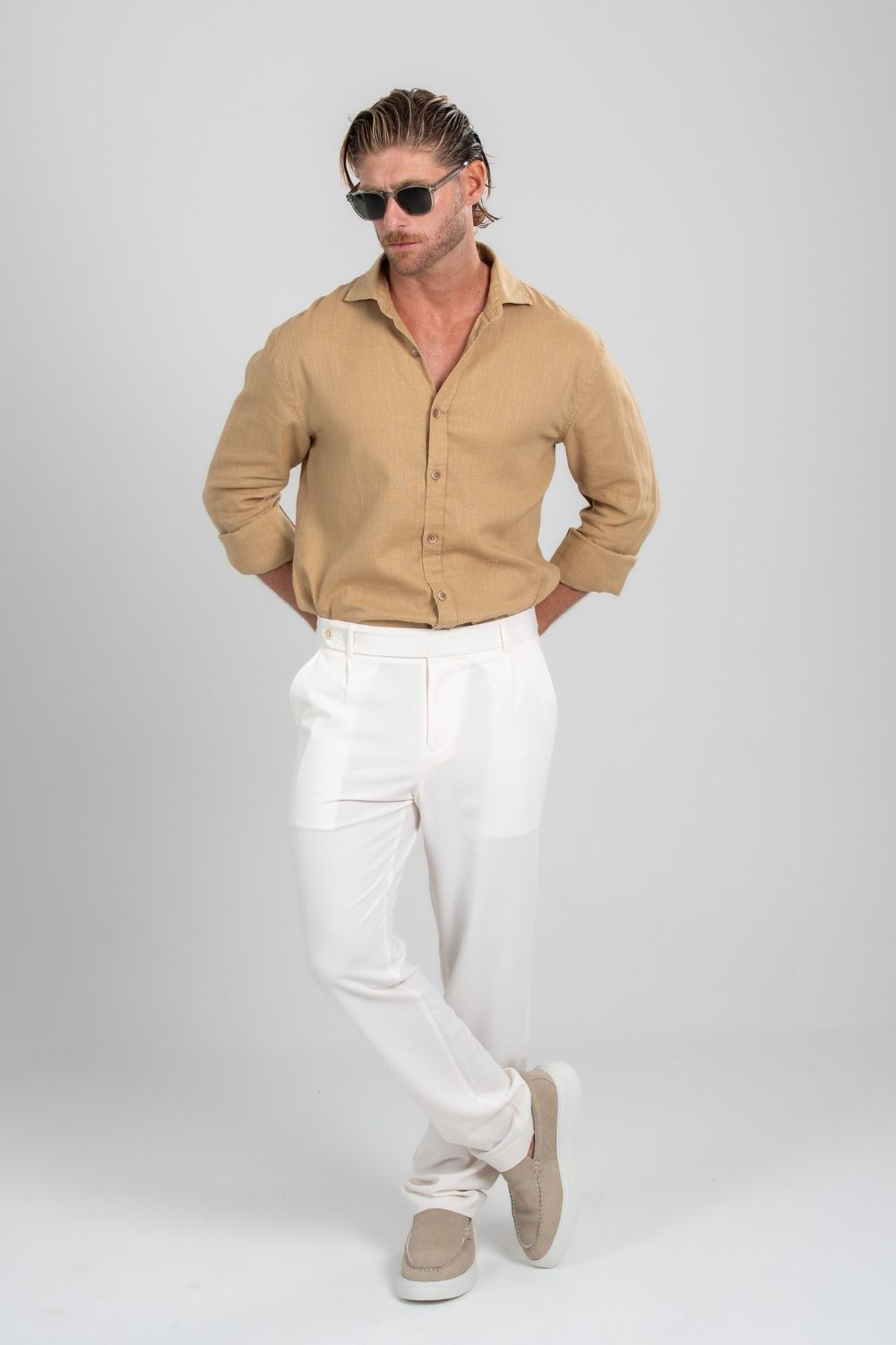 Calça Alfaitaria Casablanca Off White - Linha Resort