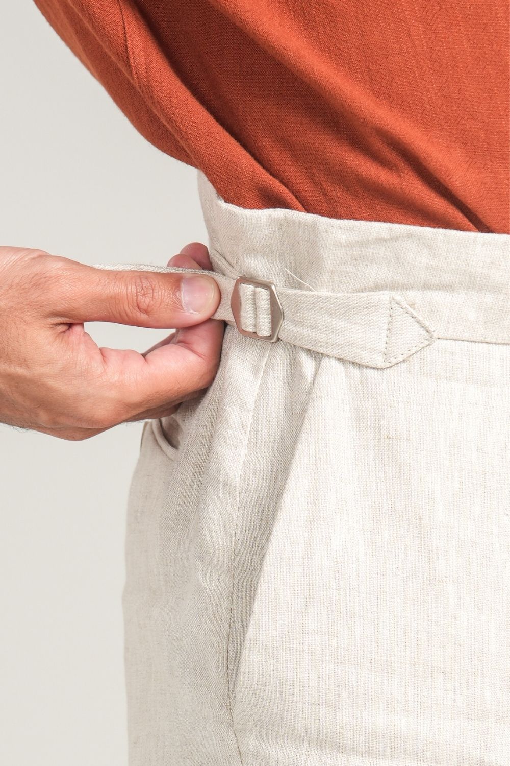 Calça Alfaitaria Noble Linho Natural - Linha Resort