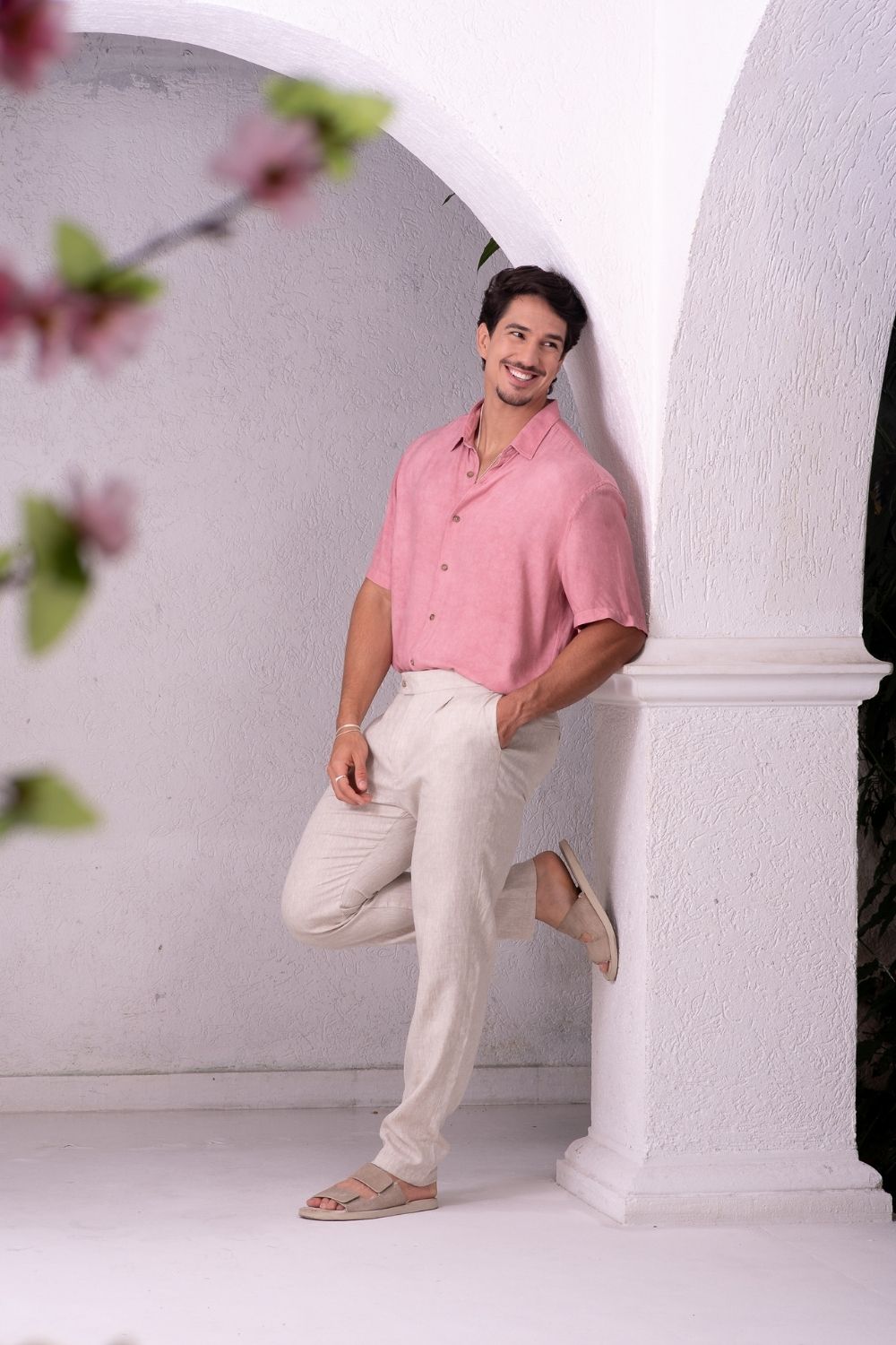 Calça Alfaitaria Noble Linho Natural - Linha Resort