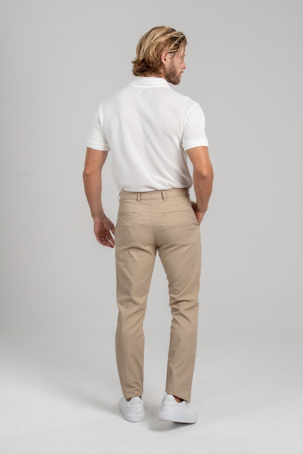 Calça Alfaitaria Tec Felline Caqui - Linha Rich