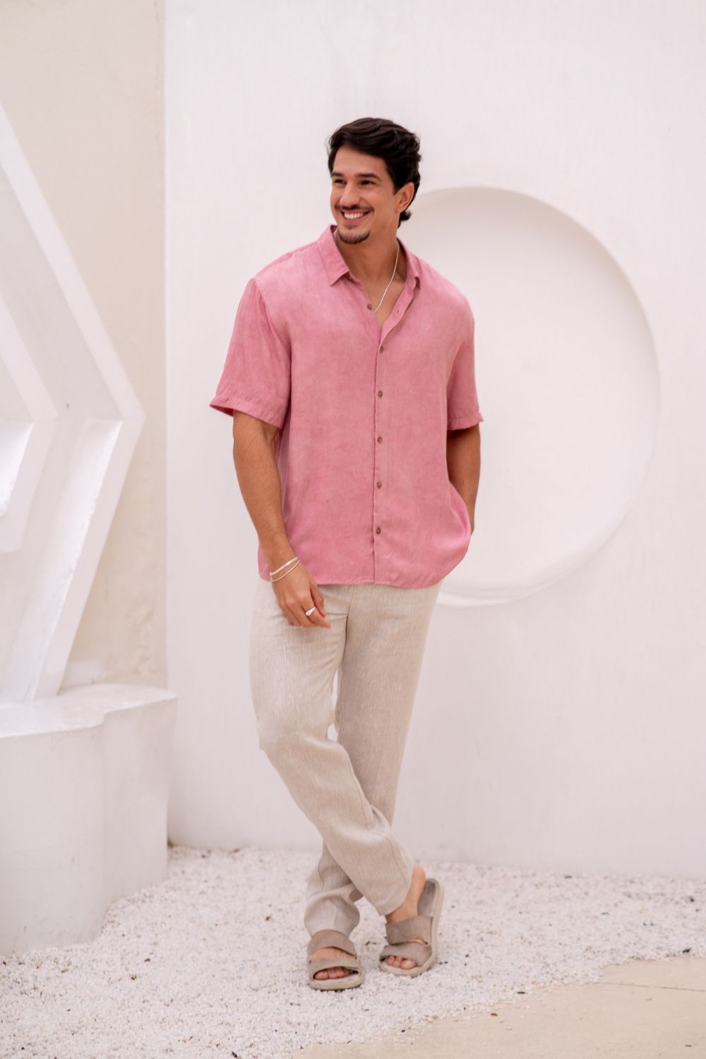 Calça Alfaitaria Noble Linho Natural - Linha Resort