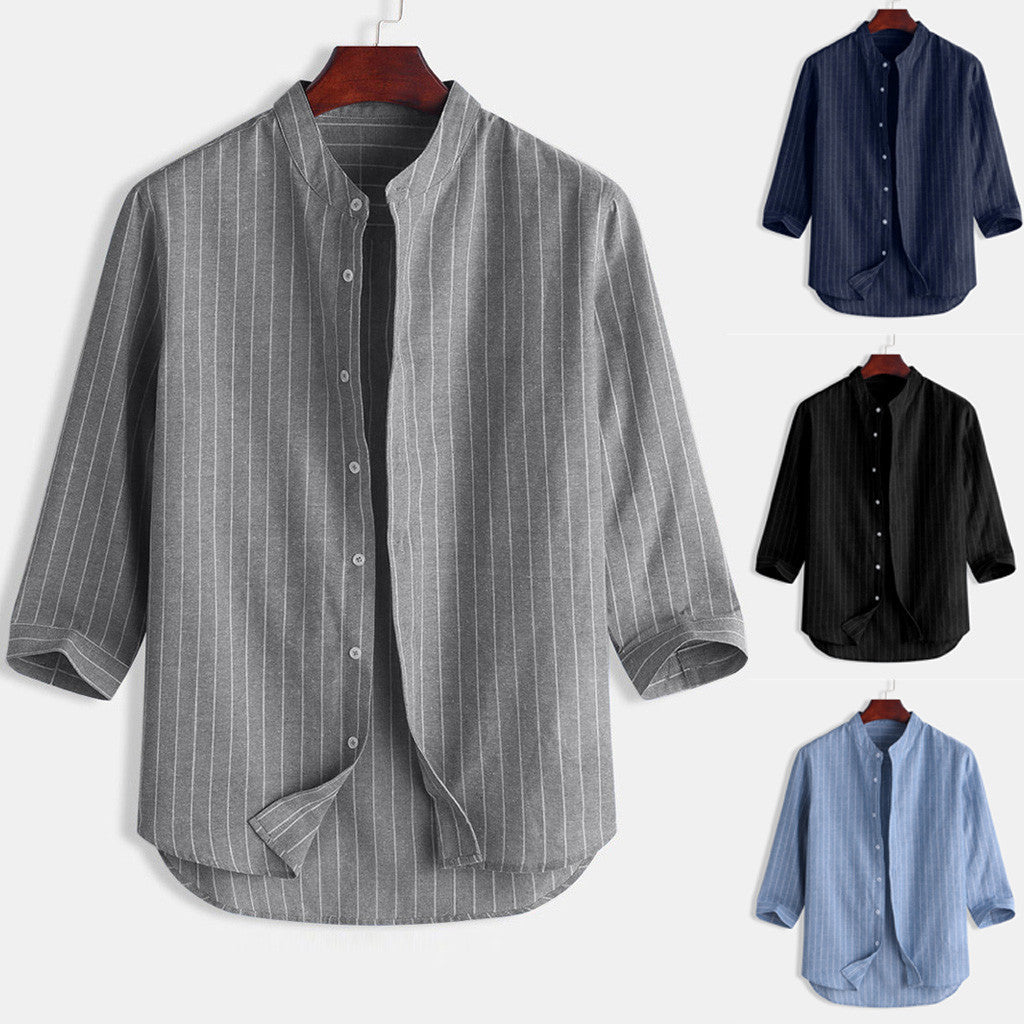 Camisa Masculina de Linho Cânhamo Marenzzo