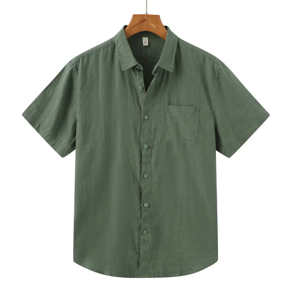 Camisa Masculina de Linho Marenzzo