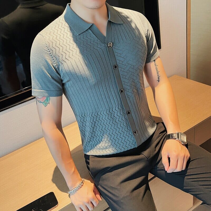 Camisa Polo Masculina Marenzzo Vintage