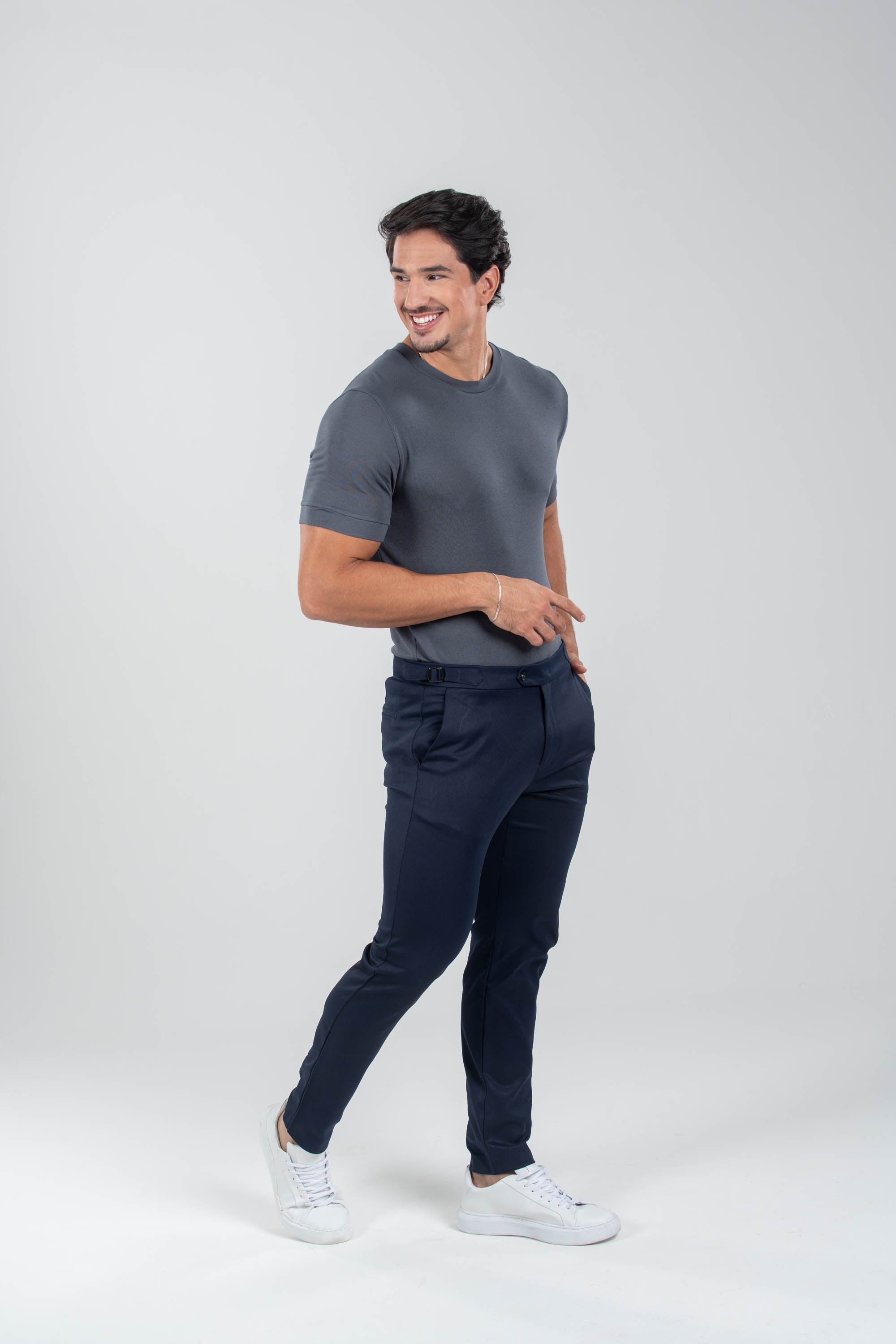 Calça Alfaiataria Blaine Elasto Azul - Linha Rich