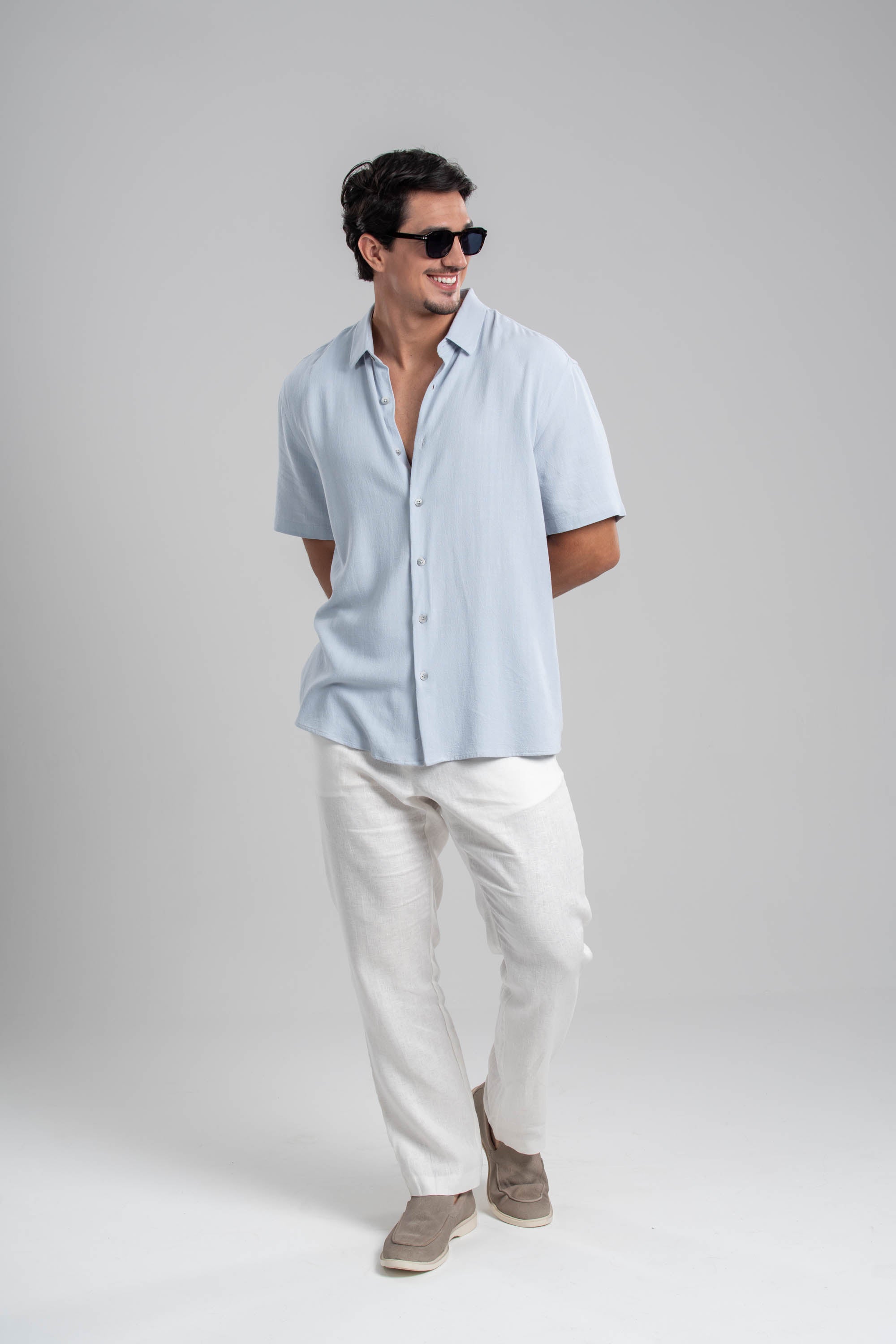 Calça Amalfi Alfaitaria Linho Off White - Linha Resort