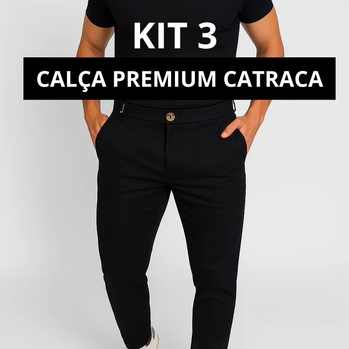(COMPRE 1 LEVE 3) Calça Premium Catraca Mônaco - Estilo, Conforto e Caimento Perfeito