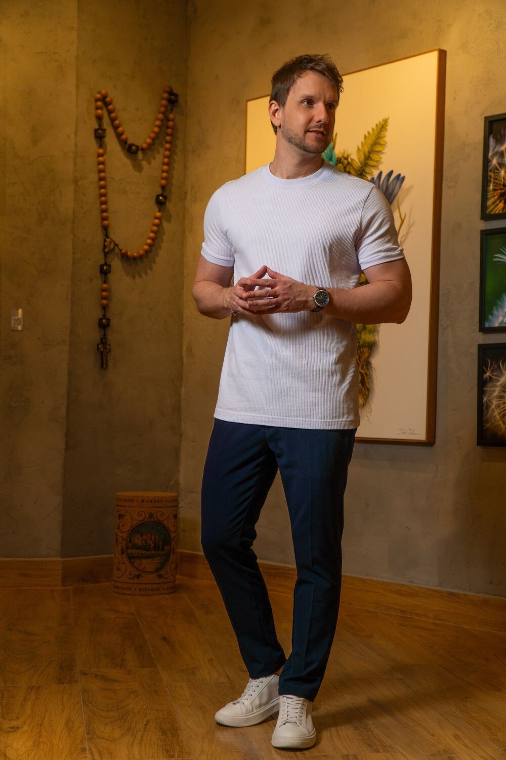 Calça Seville Confort Tec Alfaitaria - Linha Resort - Azul Escuro