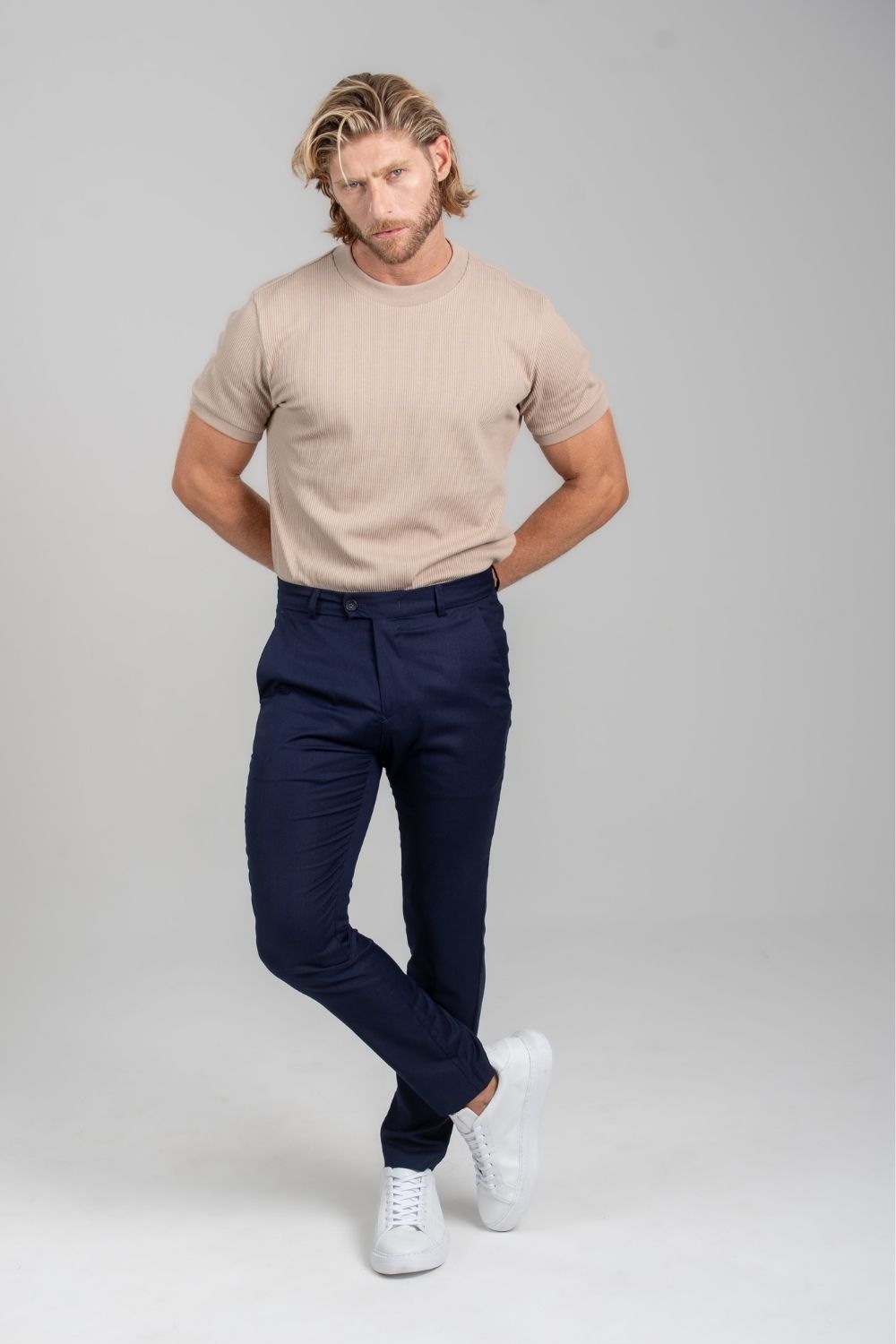 Calça Vance Alfaiataria - Linha Essential - Azul Escuro