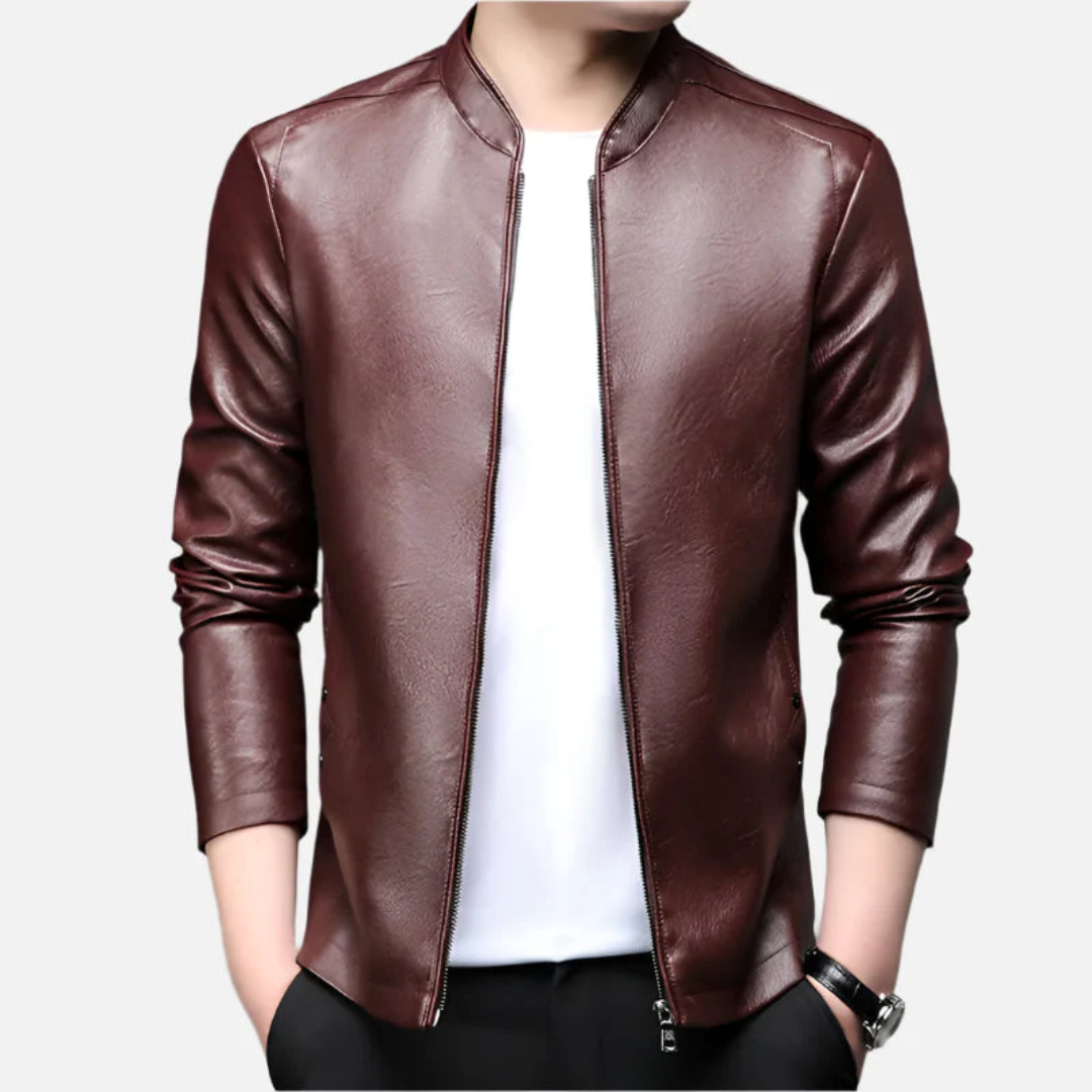Jaqueta de Couro Masculina Alpha Man