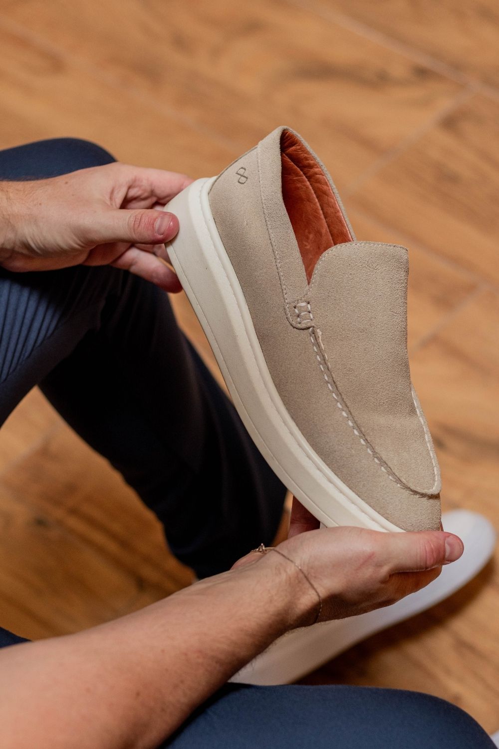 Loafer Portofino Camurça - Linha Resort - Creme