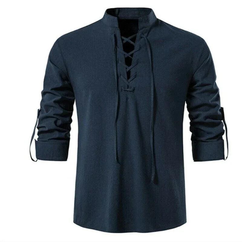 Camisa de Linho Masculina Marenzzo - Scottish Vintage