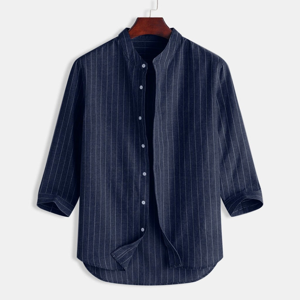 Camisa Masculina de Linho Cânhamo Marenzzo