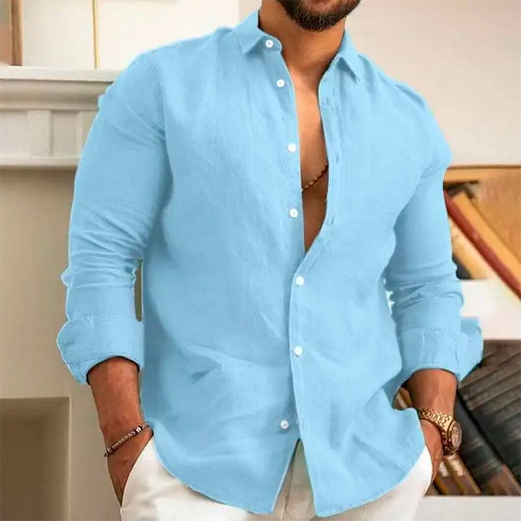 Camisa de Linho Masculina Marenzzo