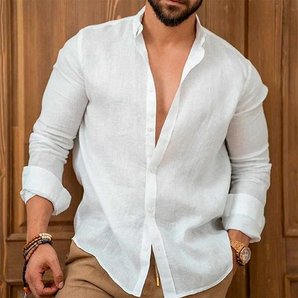 Camisa de Linho Masculina Marenzzo
